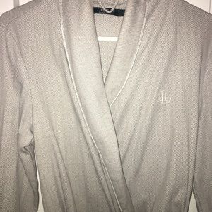 Ralph Lauren Grey Herringbone Robe